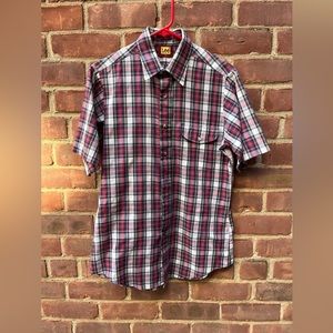 Vintage plaid LEE S/SLV button up SZ M